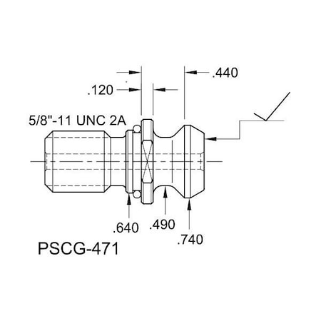 Tj Davies Co Coolant Through Retention Knob PSCG-471